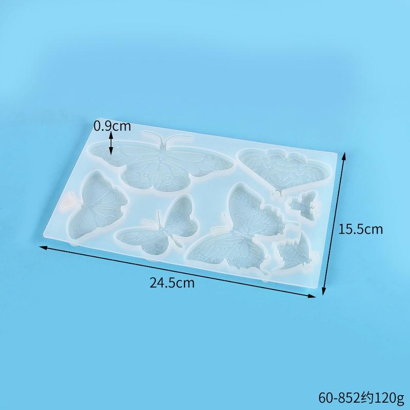 Sommerfugl Resin Silikonform Vindklokker Nøkkelring Halskjede Anheng Smykker Håndverk Støping DIY Form for Hjemmedekorasjon