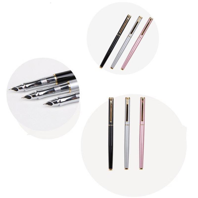 0.38mm Metal Ink Fountain Pen School & Office Supplies Stationery(Random Color)
