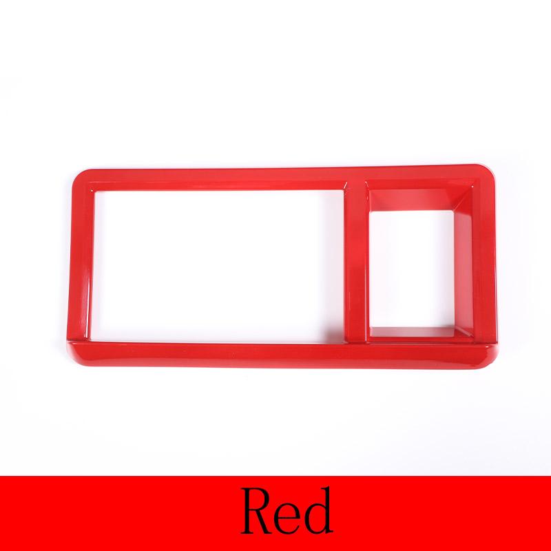 For Ford Maverick 2026-2026 ABS Matte Black/Carbon fibre/Red Navigation Screen Decoration Trim Sticker Car Accessories