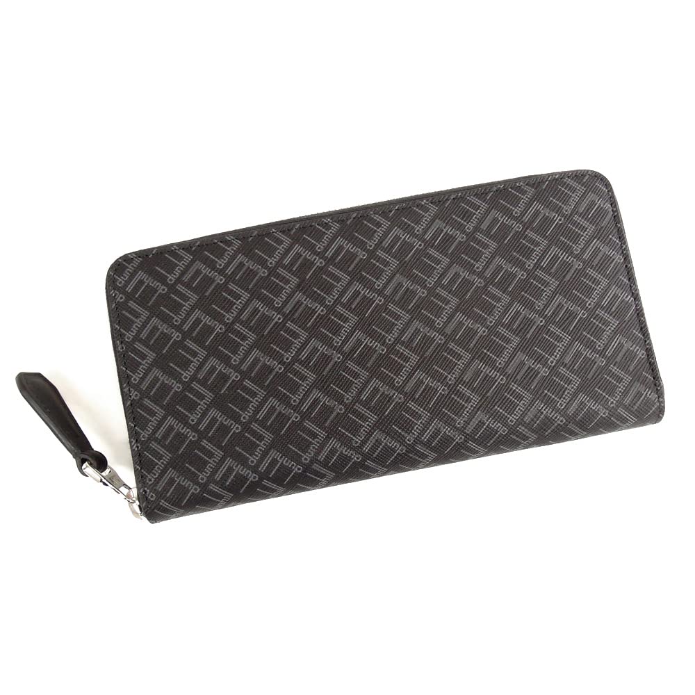 

Dunhill Wallet Signature R2180LT001R Black Round Zipper [Dunhill] Men s [Item] темно-сірий