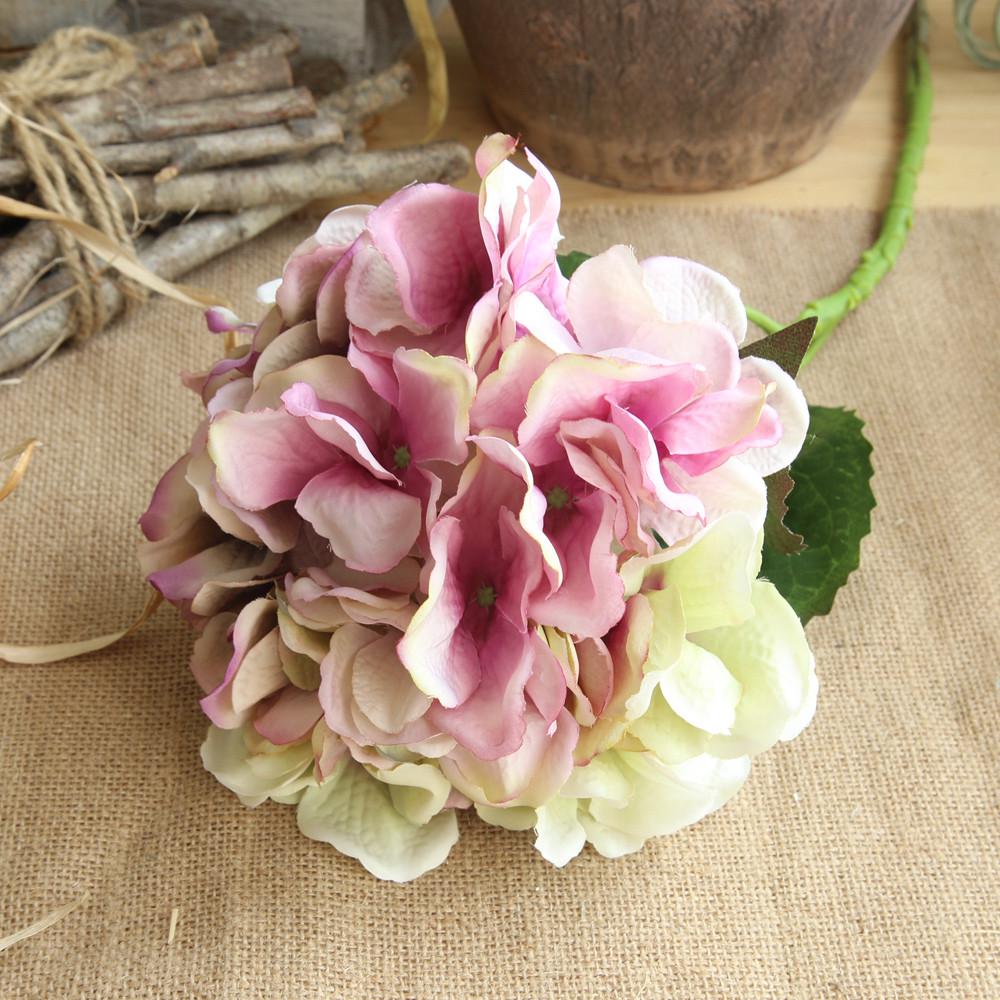 Buy Artificial Silk Fake Flowers Peony Floral Wedding Bouquet Bridal