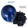 12inch 50pcs White Night Blue and Gold Balloon Set, Suitable for Weddings, Birthdays,engagement Parties, Family Gatherings