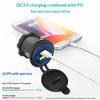 Qc 3.0 Usb Pd Type C Car Charger Outlet Car Phone Cell Phone Charger Adapter Waterproof 12V-24V For Car Boat Rv Truck