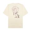 X Teyana Taylor Capsule Vintage Logo Rose Embroidered Tee (Asia Edition) Women Tops Beige FB2641-113