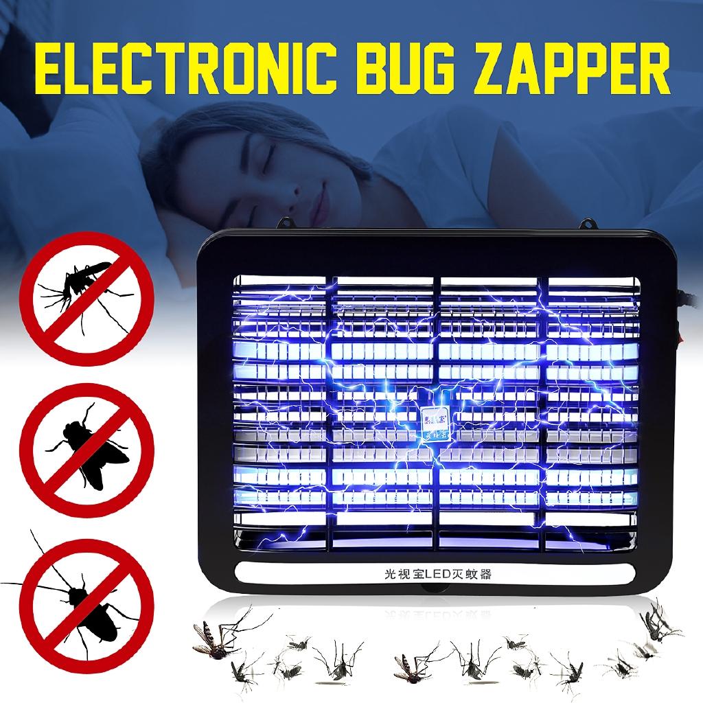

220В Электронный комнатный уничтожитель комаров и насекомых Светодиодная лампа Электрическая лампа-ловушка для насекомых Средство от комаров и мух Бытовая ловушка для вредителей Контроль вредителей 2Вт