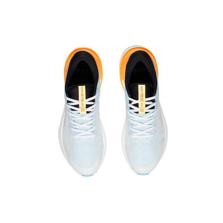 Li Ning Yue Ying 2.0 Støtdempende Sklisikre Slitesterke Lavsko Løpesko Herre Sneakers Hvit Blå Oransje ARHS015-1