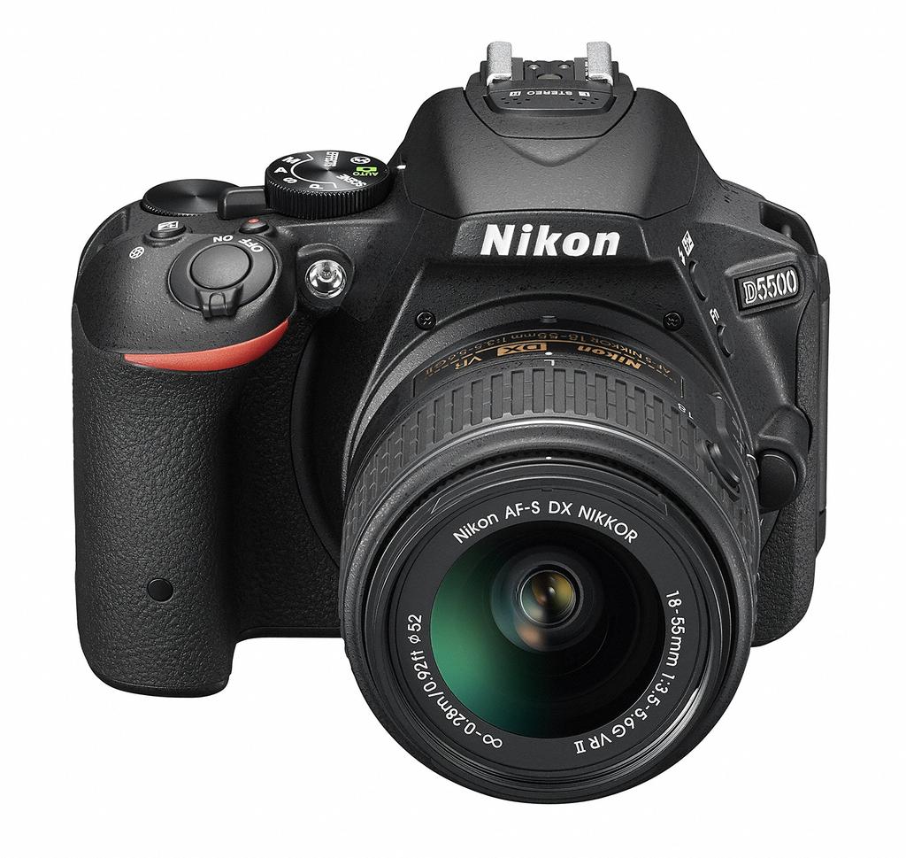 [Refurbished] Nikon D5500 Digital SLR Camera with 18-55 VRII Lens Kit, Black, 24.1 Megapixels, 3.2-inch LCD, and Touch Panel, D5500LK18-55BK