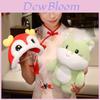 Chinese Zodiac Lion Dance Hat Horse Plush Toy With Pp Cotton Filling For Lunar New Year Gifts