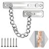Stainless Steel Door Security Chain: Brushed, Anti-scratch, with Screws, Home/hotel