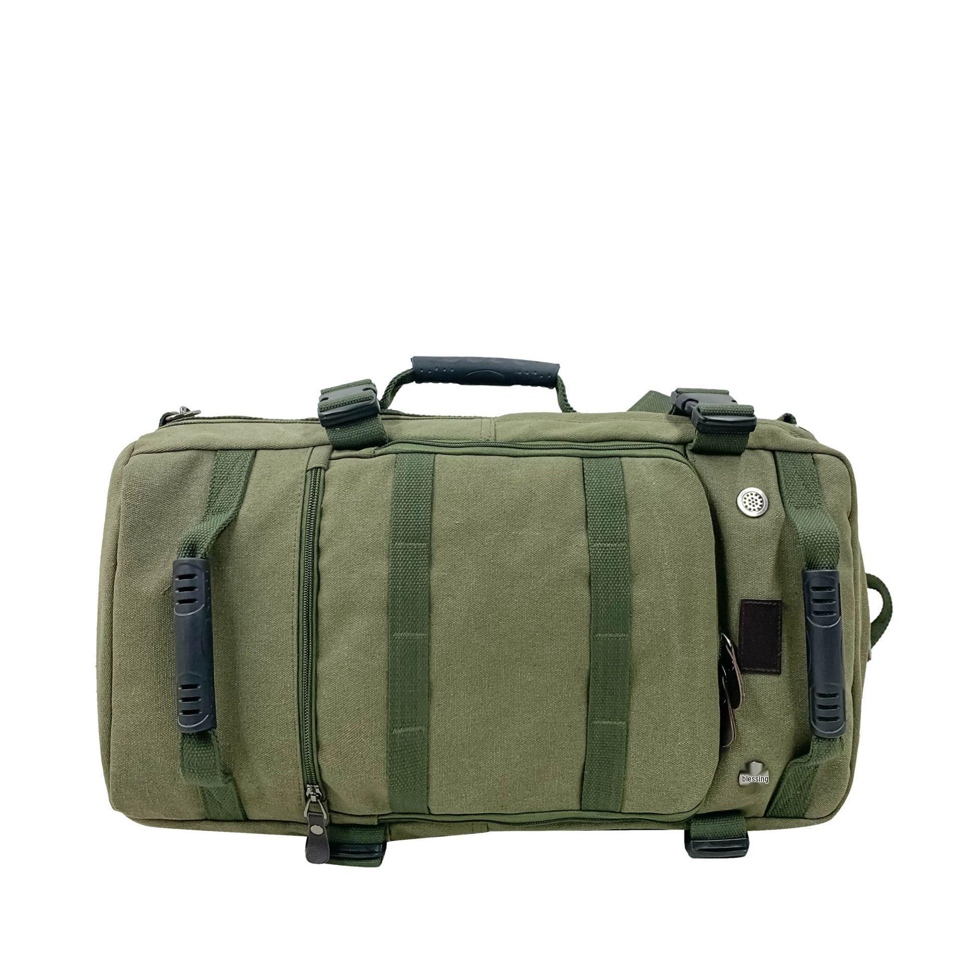 

Многофункциональный холщовый рюкзак: Кроссбоди, Сумка и Дорожная сумка для мужчин и женщин – Большая вместимость, для спорта и активного отдыха армия зеленый