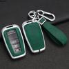 Styling Mouldings Zinc Alloy + Leather Car Key Case for Toyota Corolla Hybrid 2021 Rav4 Land Cruiser Prado Camry Highlander Priu