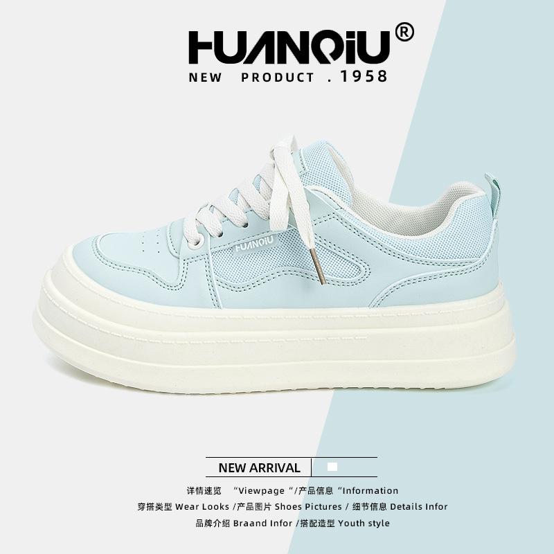 Global retro board shoes women's ZHQ5938 new summer little white shoes breathable platform shoes versatile soft-soled women's shoes