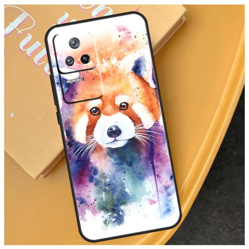 Red Panda Cute Animal Case For Xiaomi 14T 13T Pro 11T 12T 13 14 15 Ultra POCO X6 Pro X3 X5 F5 F6 M6 X7 Pro Cover