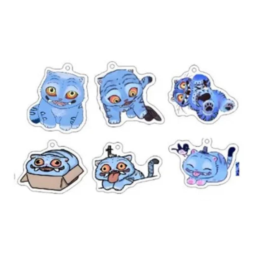 K-Pop Demon Hunters Goods – Tiger Duffy Plush Keyring - 4 Items Shipped Randomly; Selection Not Available