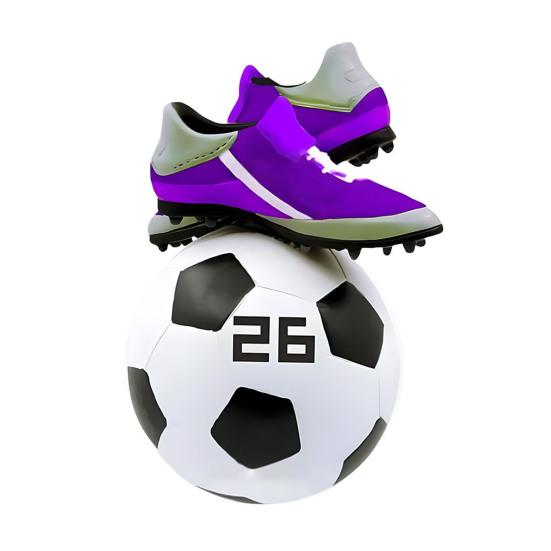 

Рождественское украшение Футбольный дизайн Легко повесить Декоративный праздничный кулон с узором на праздничную тему Домашний декор A