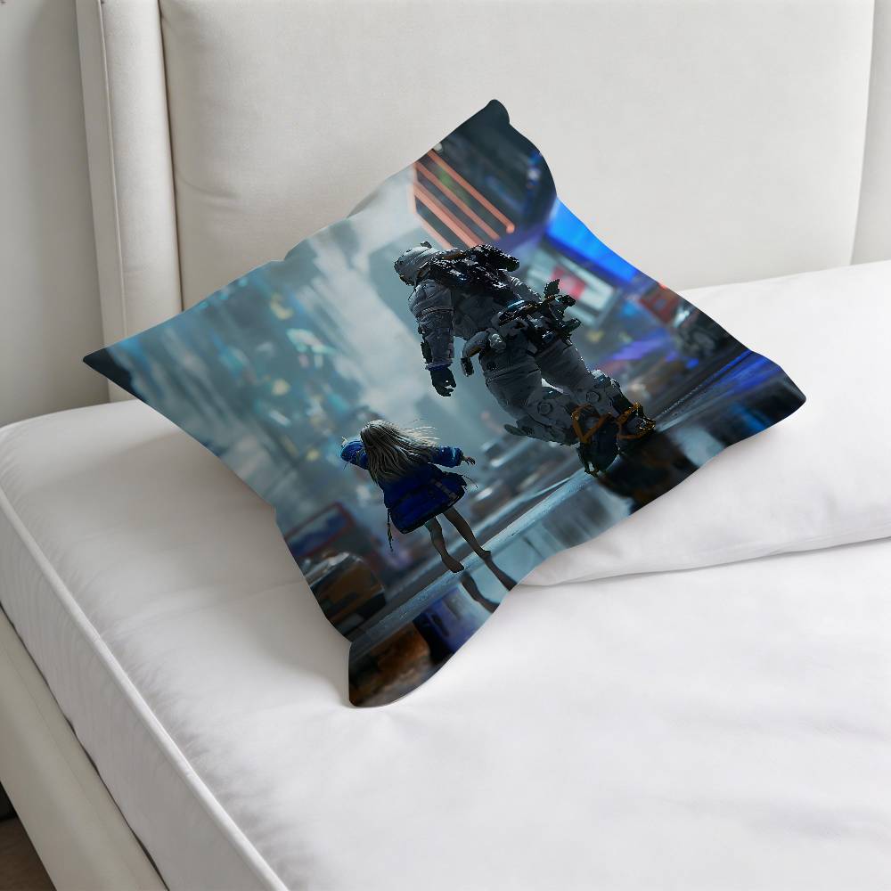Hot PPRAGMATA Game Decorative Square Pillow Cover Modern Cushion Case for Living Room Bedroom