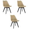 Mark Chair - Dark Beige / Black Legs X 3