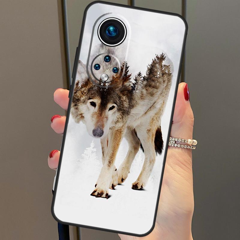 Wolf Howls Art Case For Honor Magic 6 Pro 5 Lite 50 70 90 X6 X7 X8 X9 Honor X6a X7a X8a X9a X8b X9b Cover
