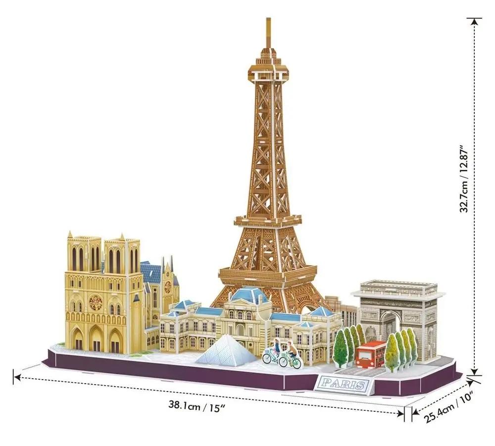 Cubic fun puzzle 3d przestrzenne city line paris 114 elementów mc254h