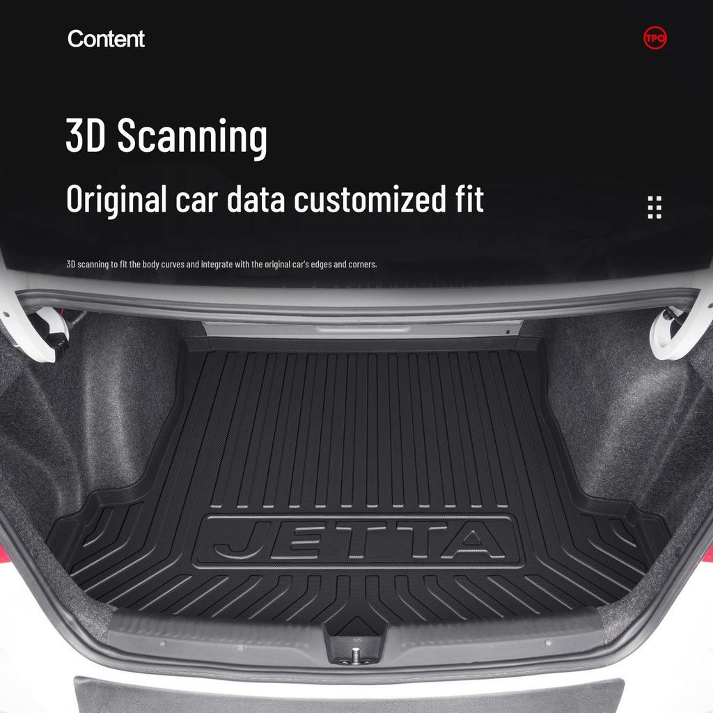 Volkswagen Jetta Old Model TPE Trunk Mat - Interior Decoration & Modification Accessory
