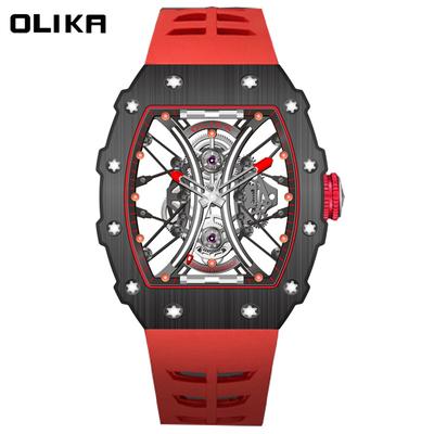 Top Brand New Full Hollow Imitation Mechanical Dial Men's Watch Luminous Automatic High-grade Quartz Men's Watch