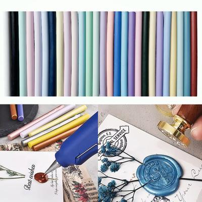 10/27PC Solid Gift Decoration Invitation Sealing Wax Wax Seal Stamp 11mm For Melting Glue Gun Colorful Party