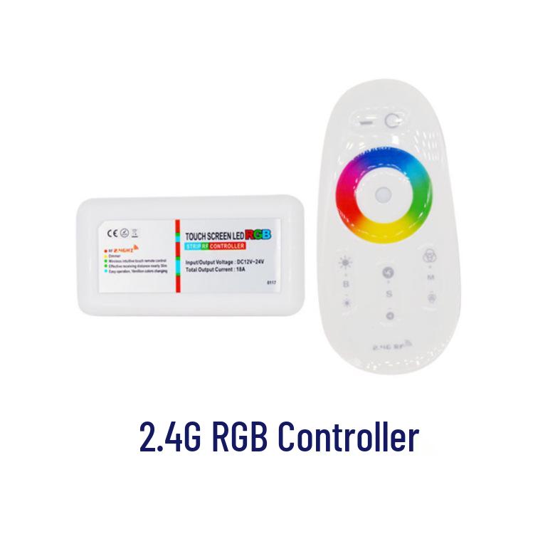 2.4G Three-Channel RGB LED Touch Controller with Seven-Color Constant Voltage RF