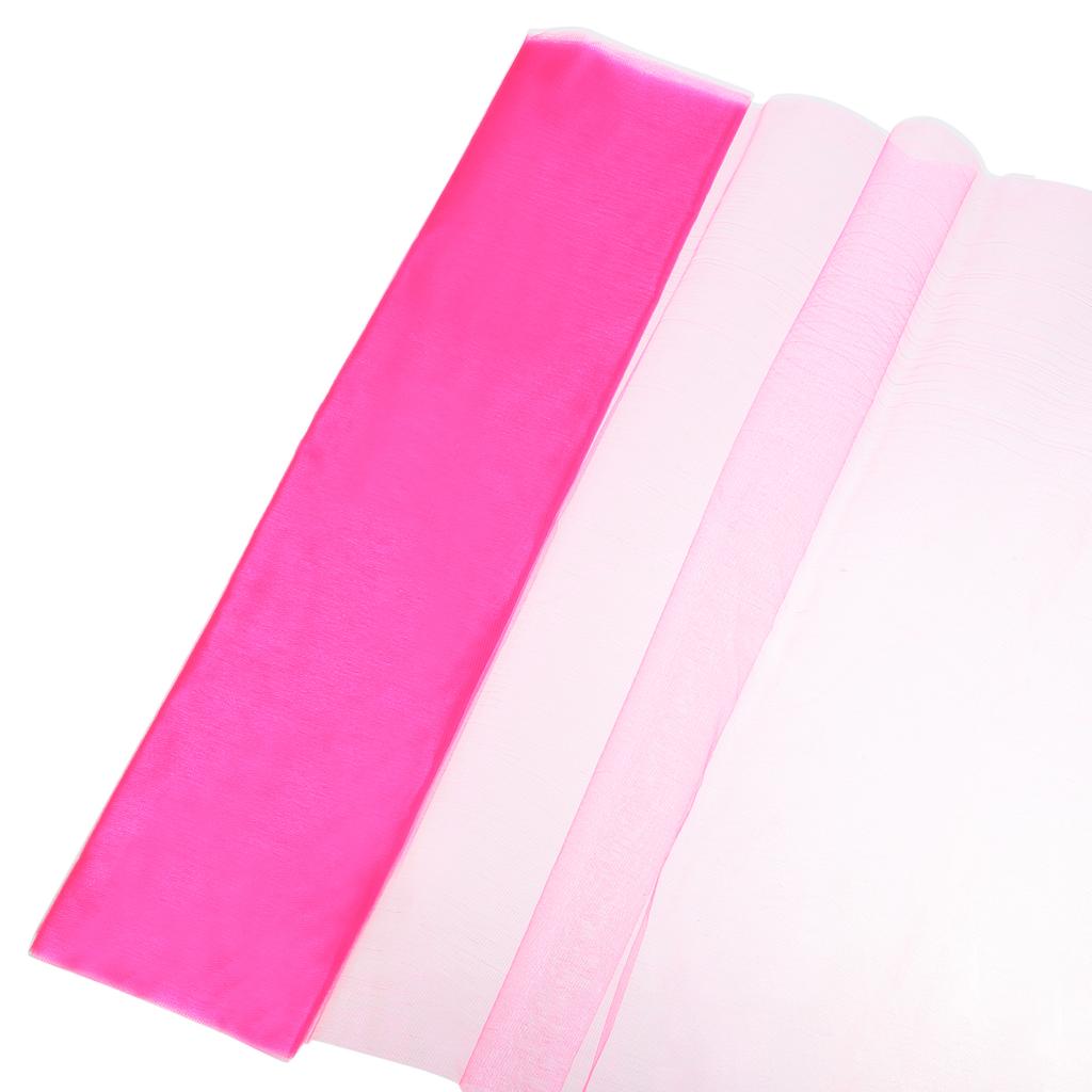 Tulle Sheer Bay Window Gauze Curtains Tulle Fabric Backdrop Curtains for Party Supplies Wedding Birthday 19" by 10.9 Yard