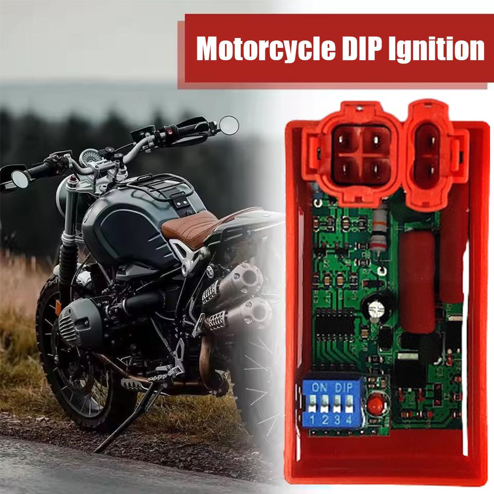 For Gy6-125 150cc 6pin Motorcycle Ignition Cdi With Box Adjustable Cdi Ac Dip With Switch Switch Lgnition Switch Motorcycle I1u5
