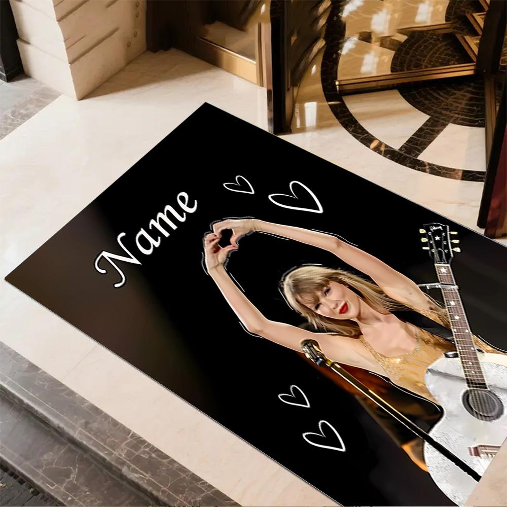 Love Concert Customize Text Carpet Suitable for Playrooms Balcony Game Room Foyer Antislip Carpet Anime Office Decor