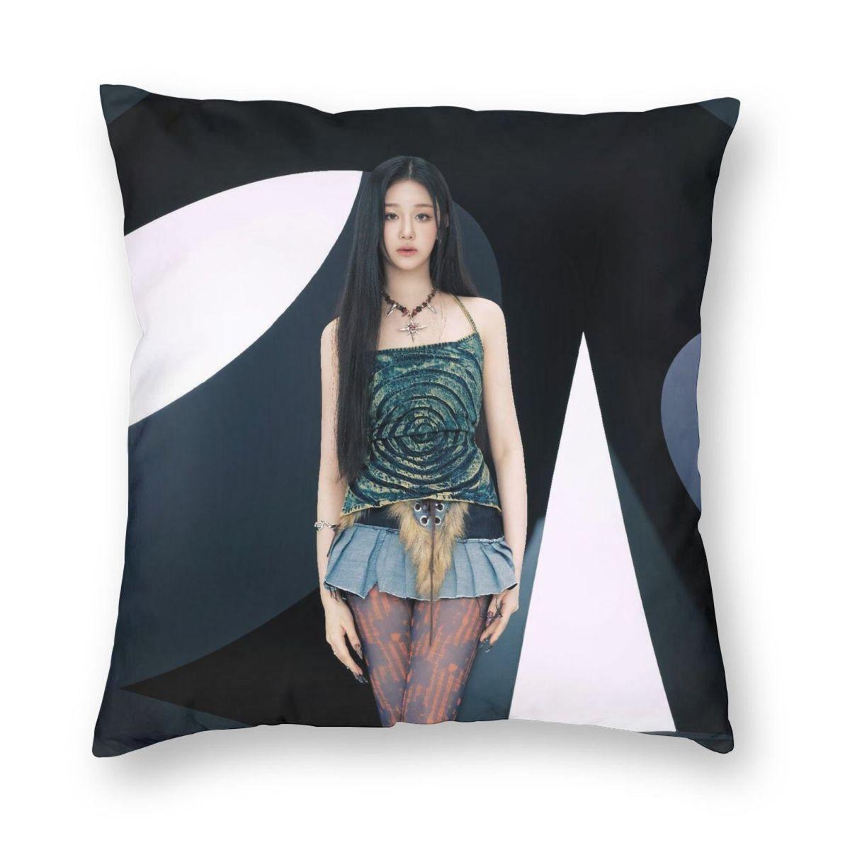 

Kpop Girl B-Babymonster Pillowcase Printing Polyester Cushion Cover Decoration Pillow Case Cover Bedroom Wholesale 45*45cm 12x12Inch