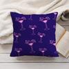 Cocktail Pattern Cushion Cover Soft Short Plush Pillow Cover Smooth Cozy Texture Aesthetic Cushion Case Home Decor