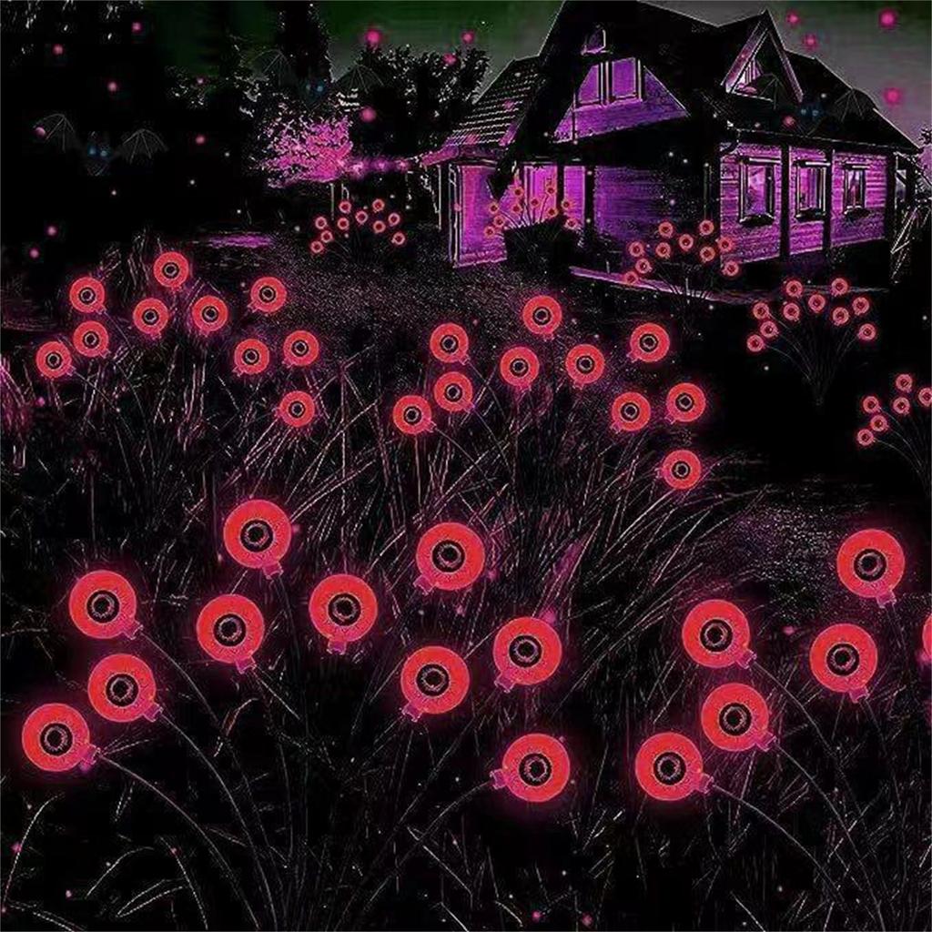 Halloween Decorations Outdoor Solar Scary Eyeball Lights,Green Eyeball Swaying Lights, Solar Halloween Path Lights