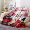 1PC DARLING In the FRANXX Zero Two Print Flannel Blanket, High Quality All Seasons, Home Decor, Warmth and Comfort, Perfect for Christmas Gifts