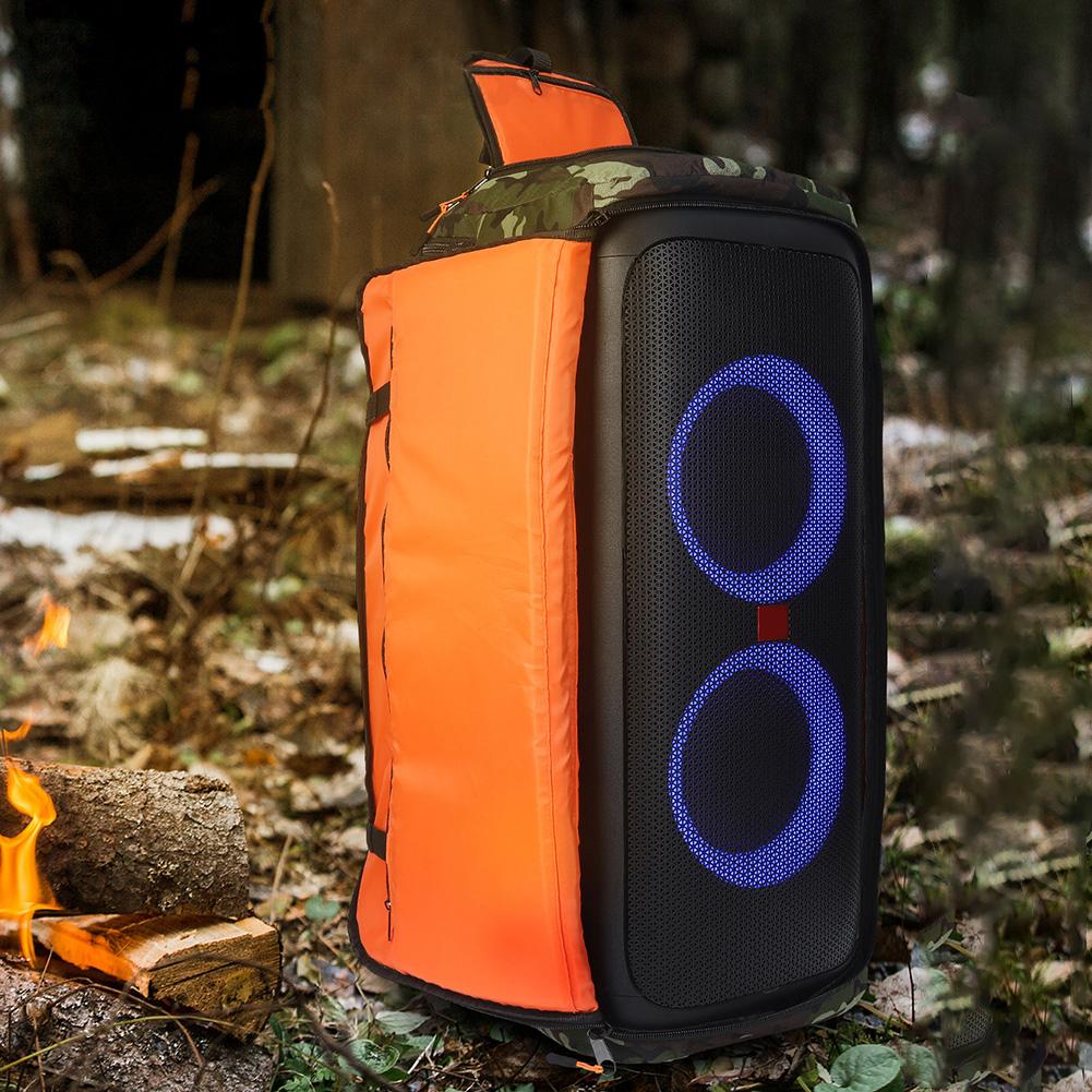 Speaker Bag Travel Case Shockproof Portable Carry Tote Bag Backpack Adjustable Strap for Jbl PartyBox Stage 320/Club 120/110