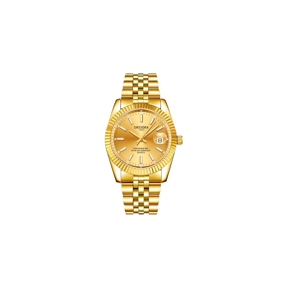 AOKOWN Men s Classic Analog Watch 38mm Waterproof Slim Design Quartz Fashion Business