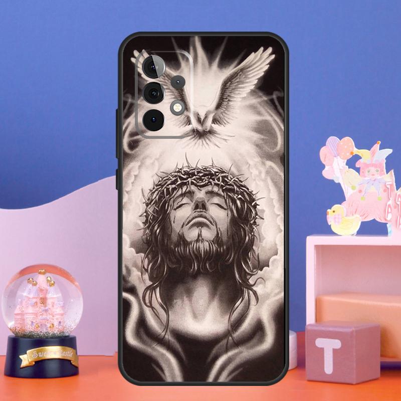Jesus Case For Samsung Galaxy A14 A24 A34 A54 A15 A25 A12 A22 A32 A52 A51 A71 A13 A33 A53 Cover