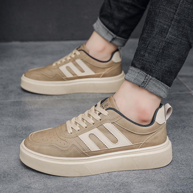 Spring Men's Sneakers, Fashionable Casual Shoes, Low-top Breathable Sports Shoes, Thick-soled Height-increasing Shoes