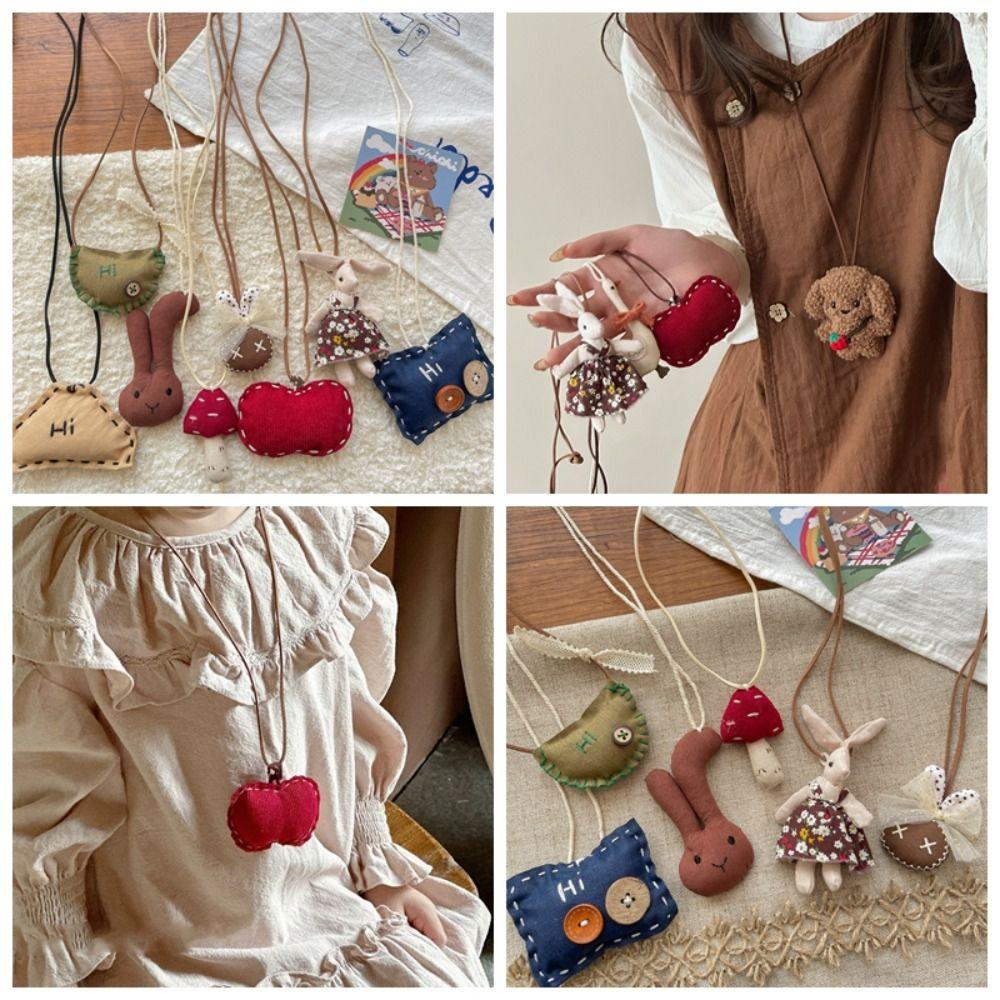 Sweater Chain Accessories Cute Animal Pendant Bunny Cartoon Animal Necklace  Gift
