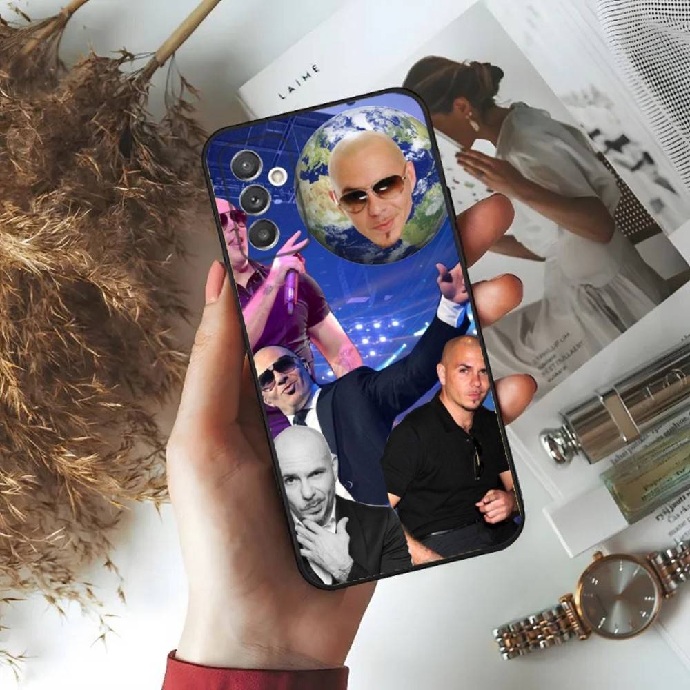 

Mr Worldwides Pitbull Phone Case For Samsung S24,23,22,30,21,10,9,Ultra,Plus,Lite,FE,5G Black Soft Case Samsung S24
