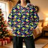 Women's Casual Christmas Print Pullover Hoodie with and Pockets