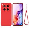 For ZTE Blade V70 Max Liquid Silicone Case Phone Back Cover with Hand Strap