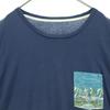 Columbia One Point Short Sleeve Round Neck T-shirt XL Navy STY00000 Men's Used