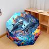 1 PC Automatic Folding Umbrella - Shark Pattern, Portable & Foldable Design with 8 Ribs, Christmas Birthday Gifts