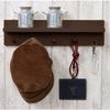 Doshisha Wall Shelf Wall Hanger Shelf, 40cm Wide, Pin-Attachable (Rental-Friendly), No Damage To