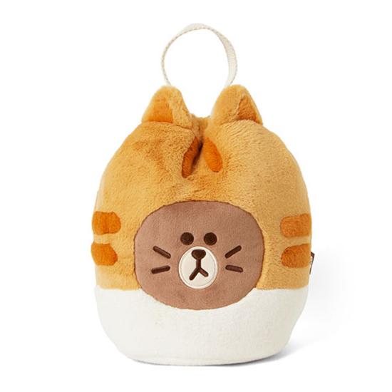 

Коричневая сумка-ведро LINE Friends Kitten Cheese