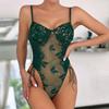 Sexy Butterfly Embroidery Slimming Bodysuit for Women