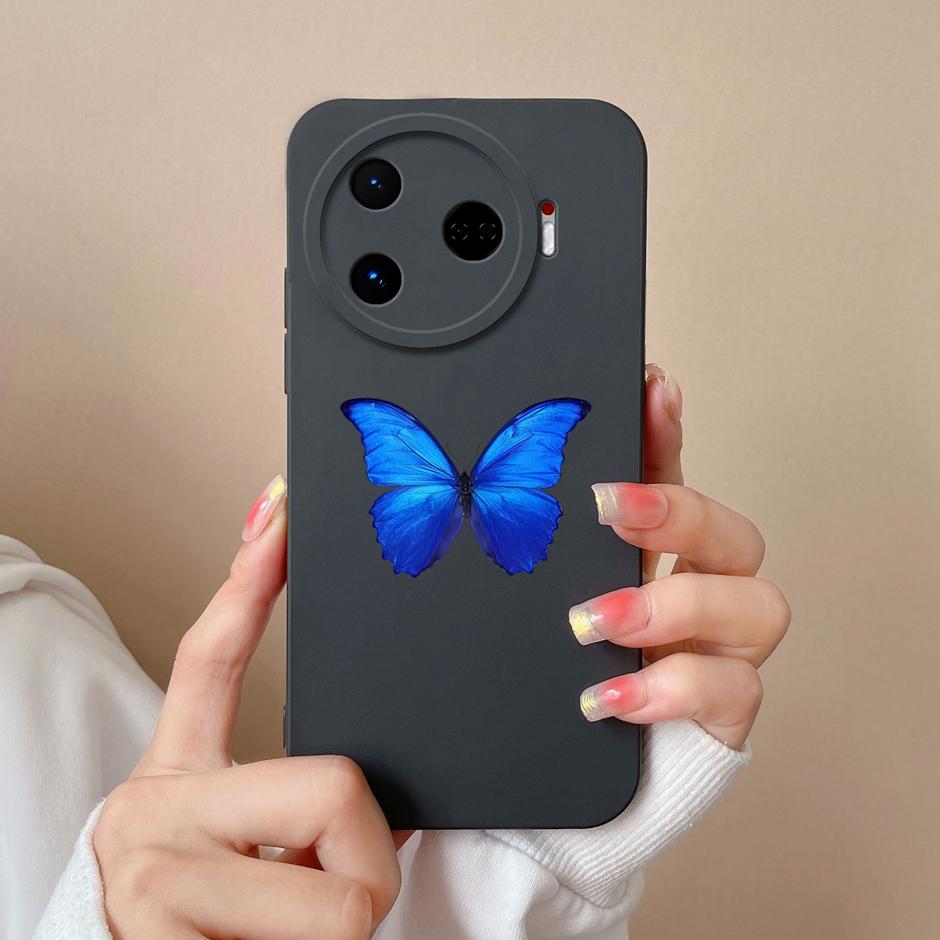 

For Tecno Camon 30 Pro 5G Case Cool Girl Lovely Cat Liquid Silicone Soft Phone Cover For Tecno Camon 30 Pro 6.78 Inches Fundas Tecno Camon 30 Pro