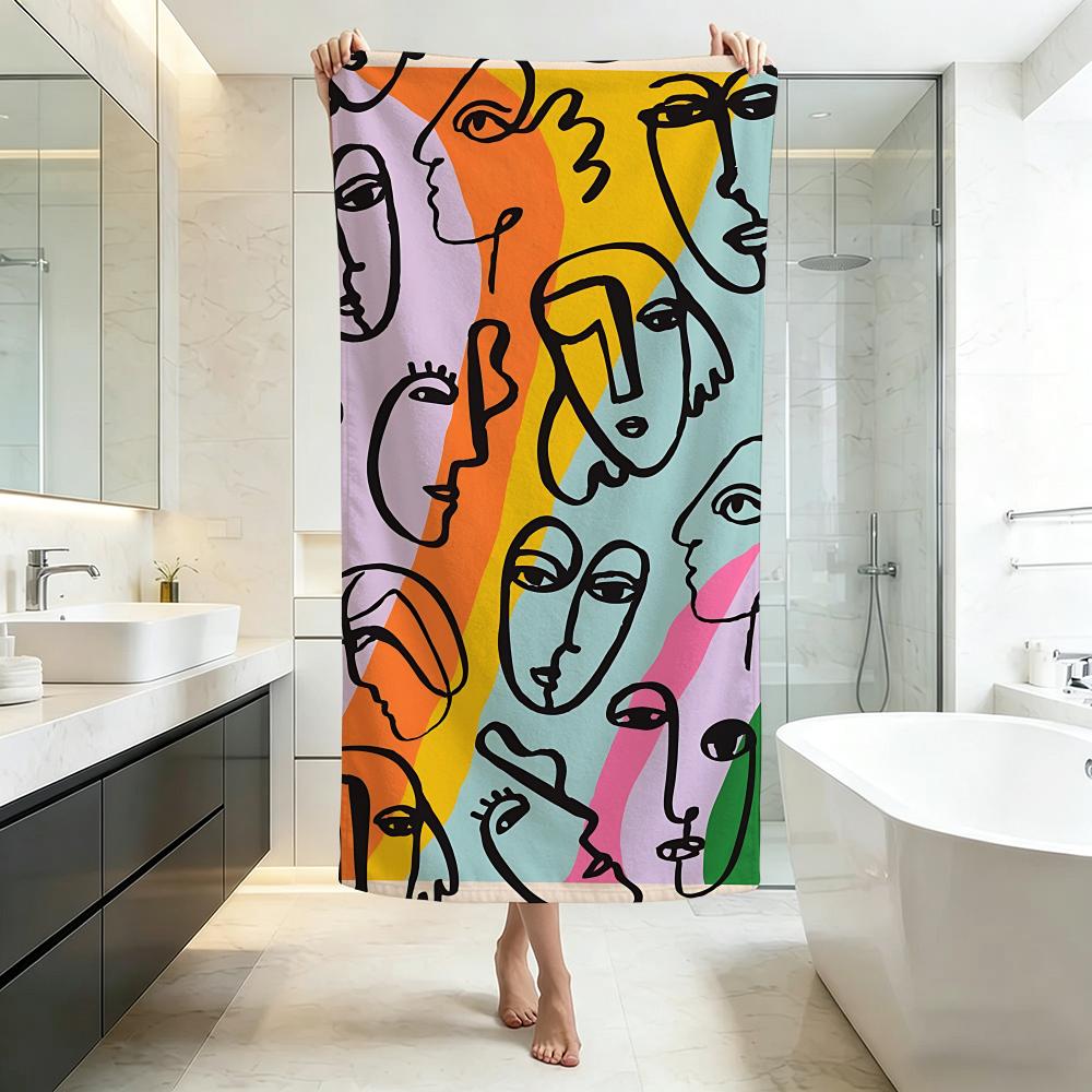 Artistic P-Pablo Picasso Towel Five-Star Hotel Quality Eco-Friendly Ultra Soft Thick Towels & Beach Towels