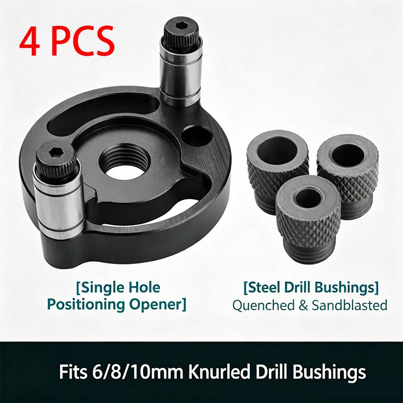 Self-Centering Dowel Jig, Vertical Drill Guide Locator, Woodworking Straight Hole Puncher for Wood Panel Dowel Joint Drilling